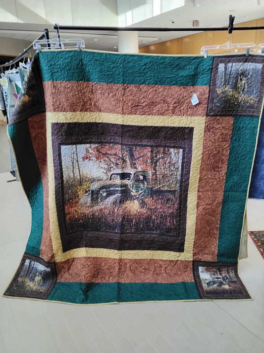 Buck and a truck quilt