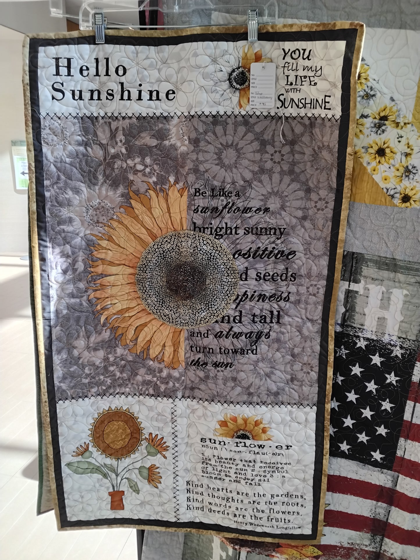 Hello sunshine wallhanging