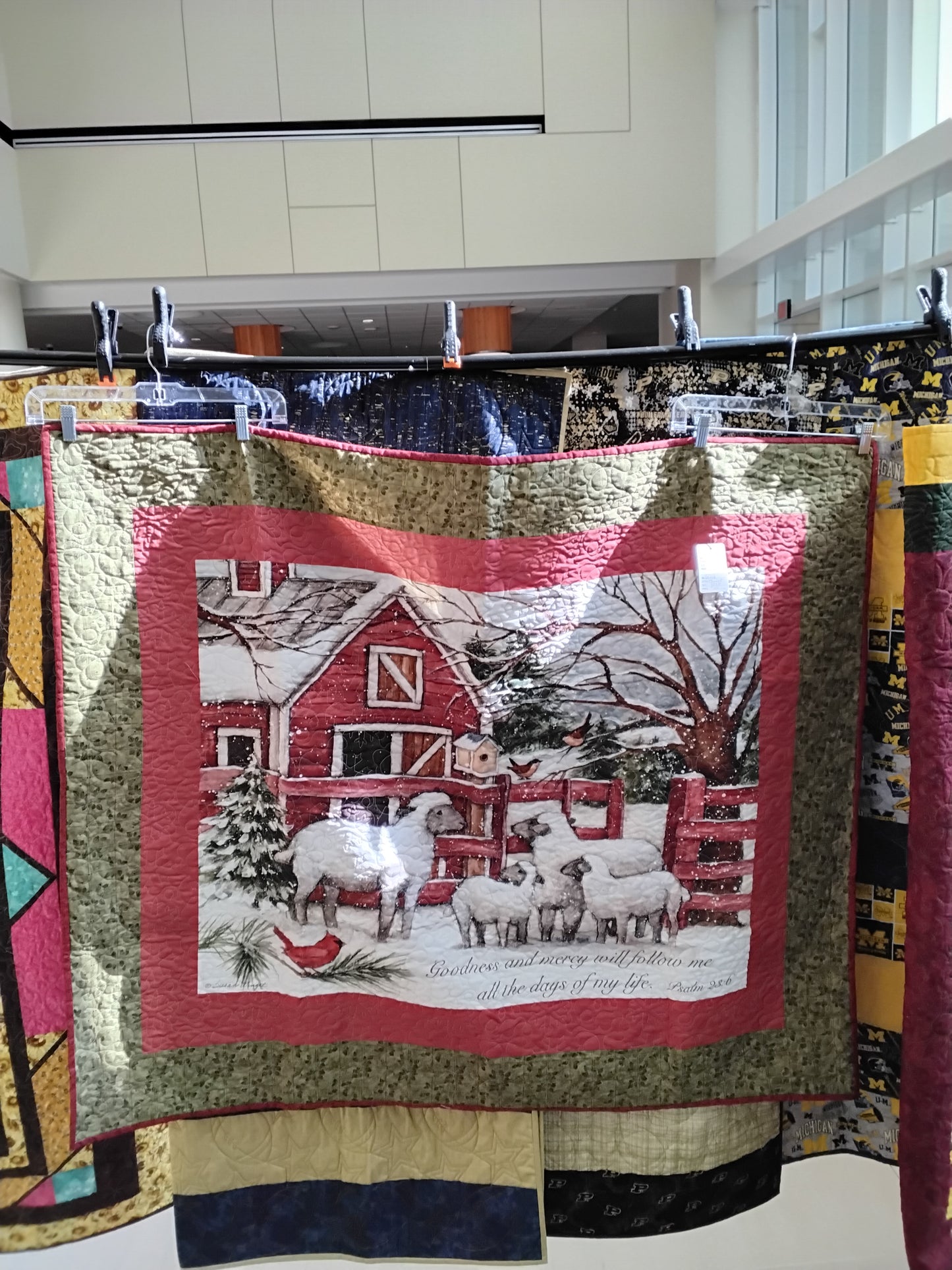 Sheep and barn quilt