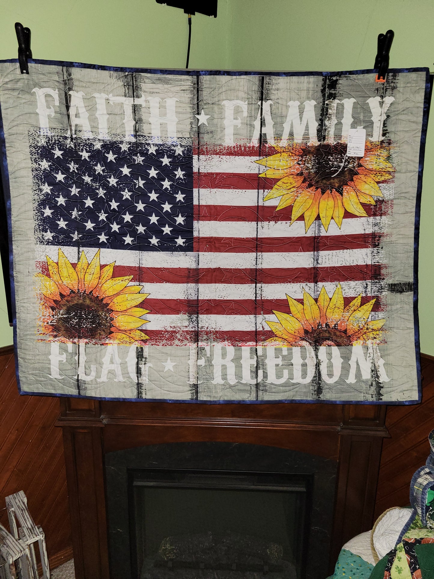 Flag Sunflower Wall hanging